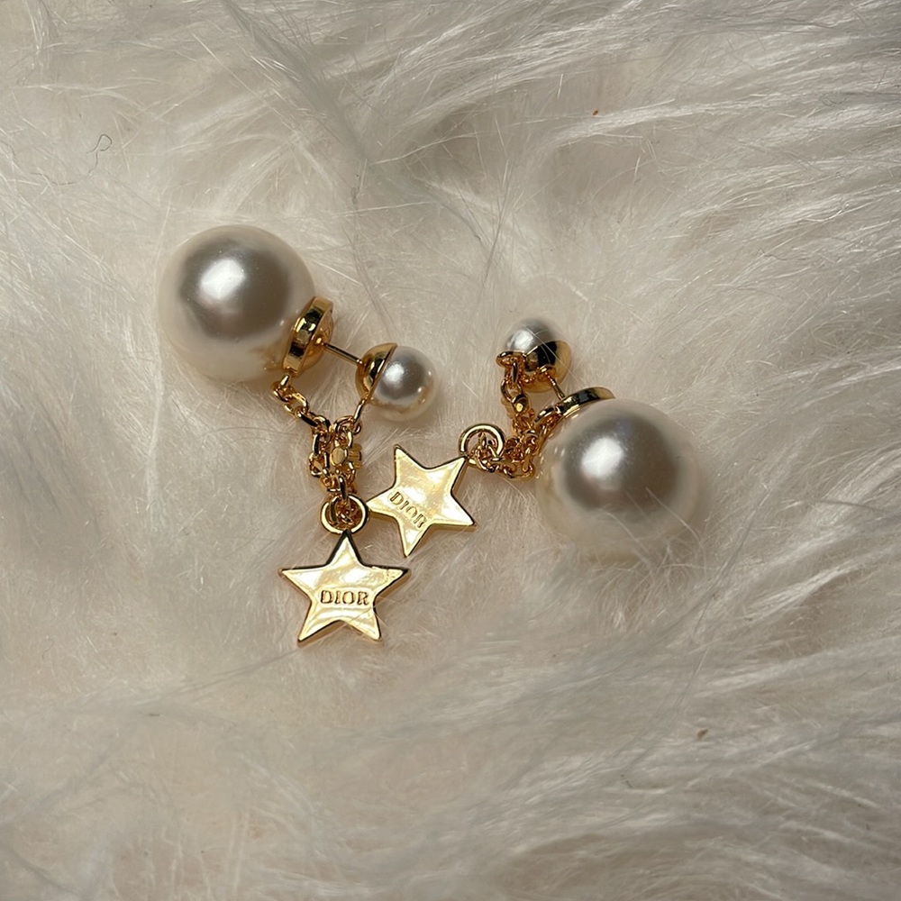 Dior Tribales Gold Earrings with Star Pendant - Picture 2 of 5